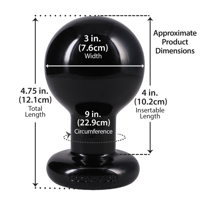 The Classic Round Butt Plug - Large