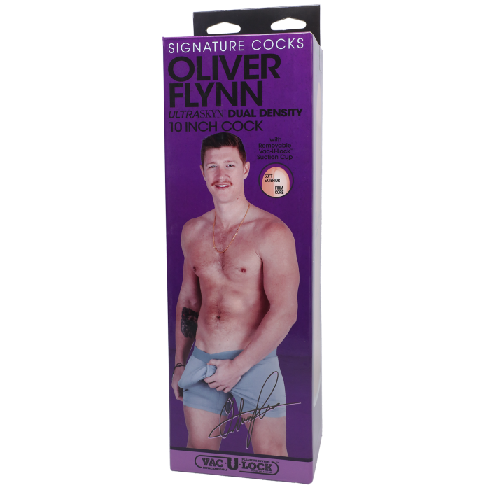 Signature Cocks - Oliver Flynn - 10 Inch ULTRASKYN Cock with Removable Vac-U-Lock Suction Cup