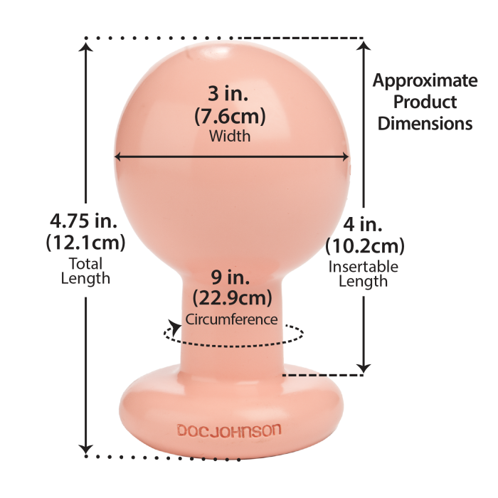 The Classic Round Butt Plug - Large