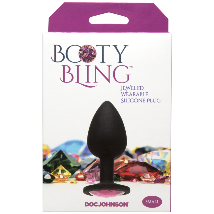 Booty Bling - Jeweled Wearable Silicone Plug - Small