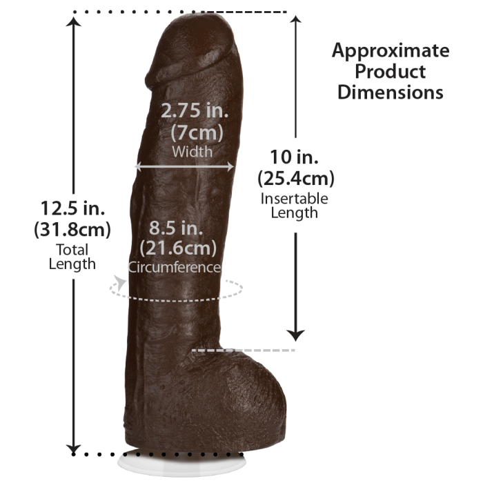 Signature Cocks - Bam - Huge 13 Inch Realistic Cock with Removable Vac-U-Lock Suction Cup