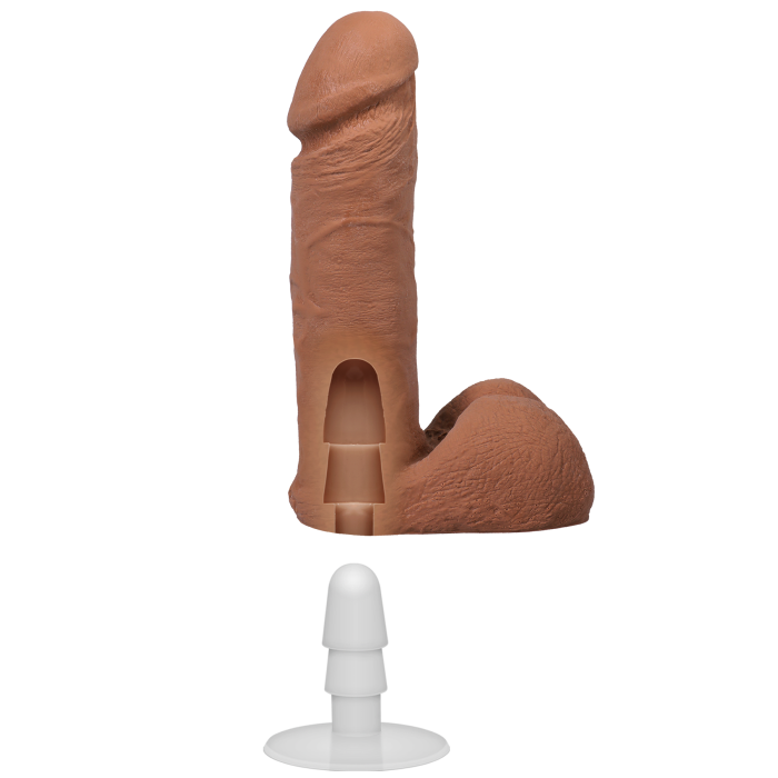 The Realistic Cock - With Removable Vac-U-Lock Suction Cup - ULTRASKYN - 6 Inch (with balls)