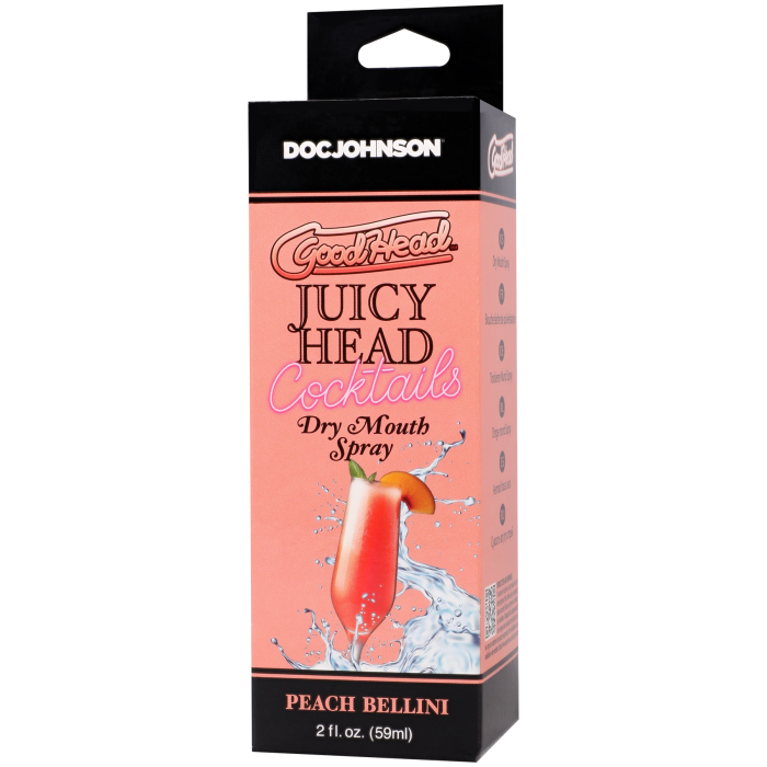GoodHead - Juicy Head - Cocktails - Dry Mouth Spray - Peach Bellini - 2 fl. oz.