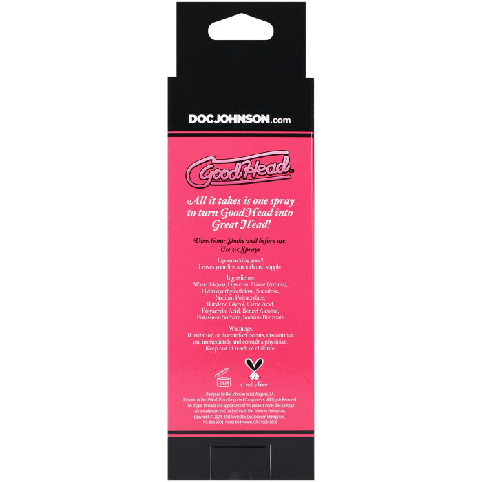 GoodHead - Juicy Head - Dry Mouth Spray - Sour Strawberry - 2 fl. oz.