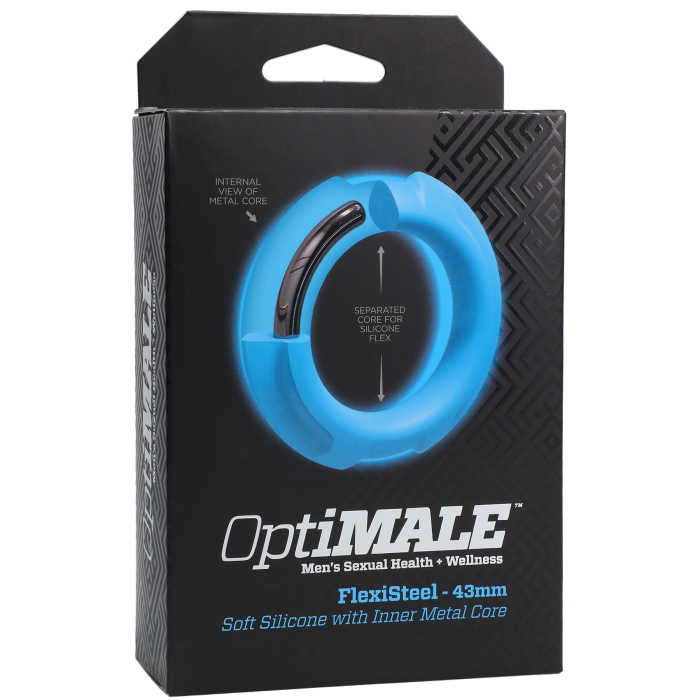 OptiMALE - FlexiSteel - Soft Silicone with Inner Metal Core - 43mm