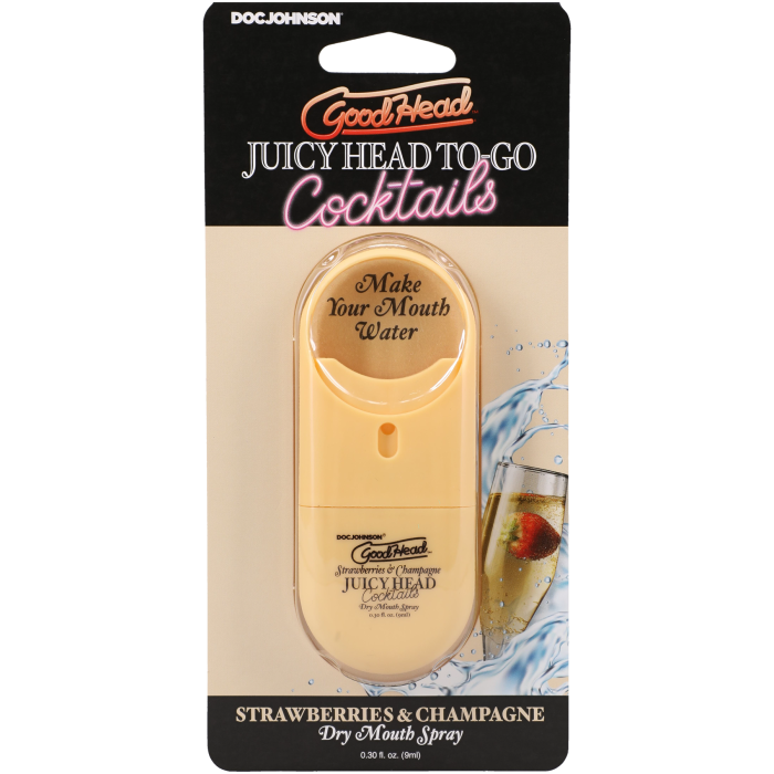 GoodHead - Juicy Head - Cocktails - Dry Mouth Spray To-Go - Strawberries & Champagne - .30 fl. oz.