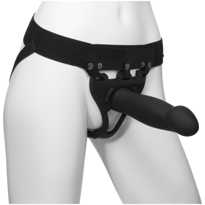 Body Extensions - BE Bold 2-Piece Set - Silicone Harness with 8" Large Dong