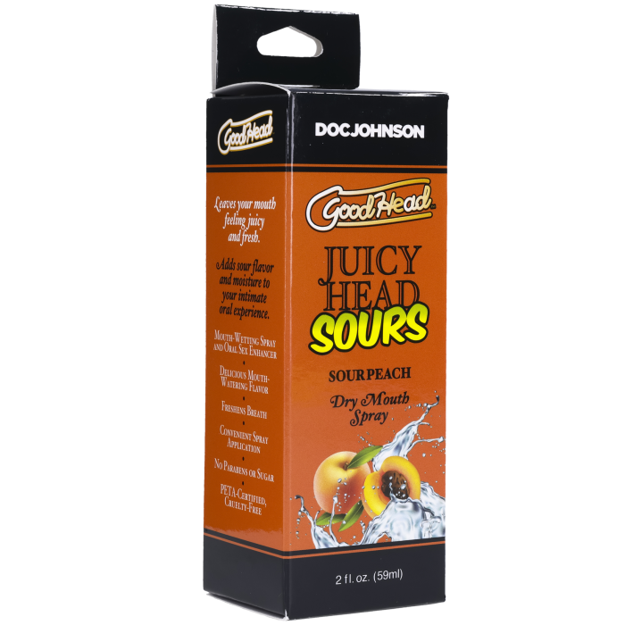 GoodHead - Juicy Head - Dry Mouth Spray - Sour Peach - 2 fl. oz.
