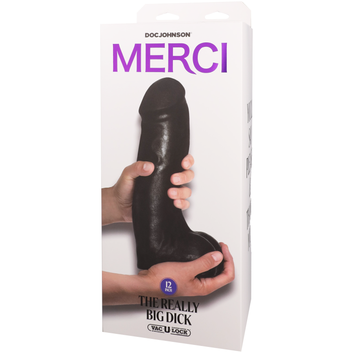 Merci - The Really Big Dick 12" - With XL Removable Vac-U-Lock Suction Cup - ULTRASKYN