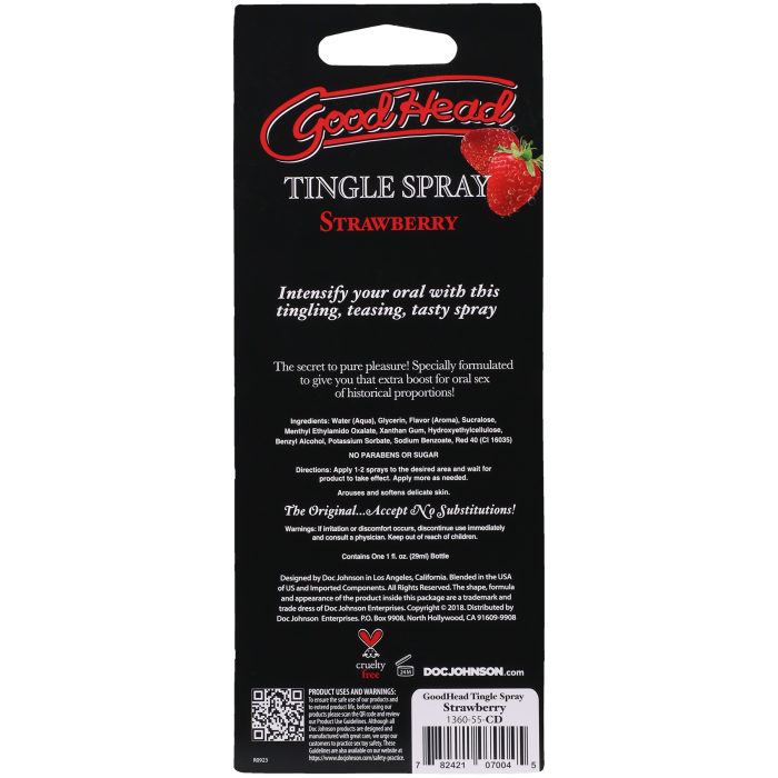 GoodHead - Tingle Spray - Salivating Strawberry - 1 fl. oz.