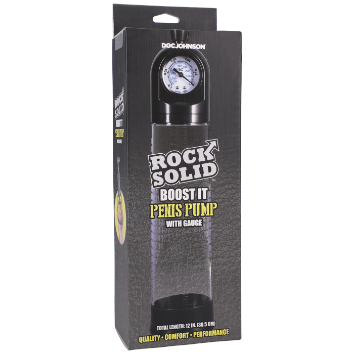 ROCK SOLID - Boost It Penis Pump with Gauge