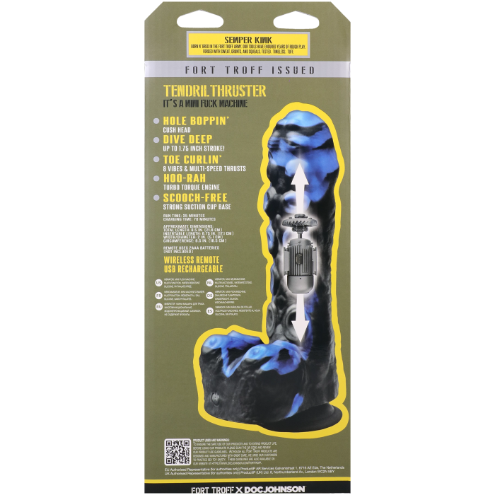 Fort Troff - Tendril Thruster - Mini Fuck Machine - Rechargeable Silicone with Remote