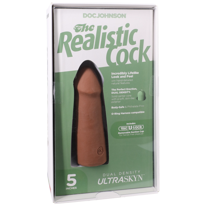 The Realistic Cock - With Removable Vac-U-Lock Suction Cup - ULTRASKYN - 5 Inch