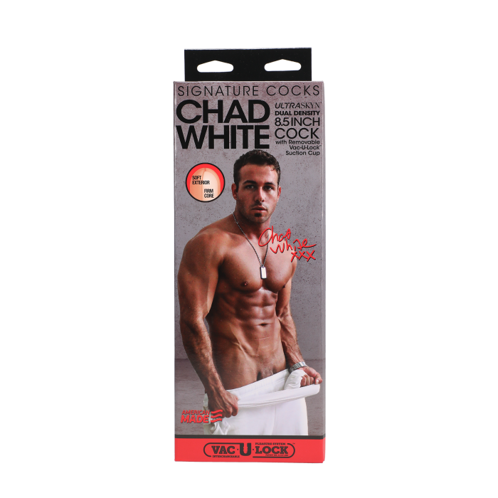 Signature Cocks - Chad White - 8.5 Inch ULTRASKYN Cock with Removable Vac-U-Lock Suction Cup