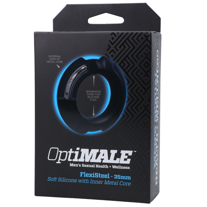 OptiMALE - FlexiSteel - Soft Silicone with Inner Metal Core - 35mm
