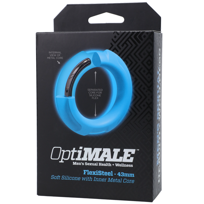 OptiMALE - FlexiSteel - Soft Silicone with Inner Metal Core - 43mm