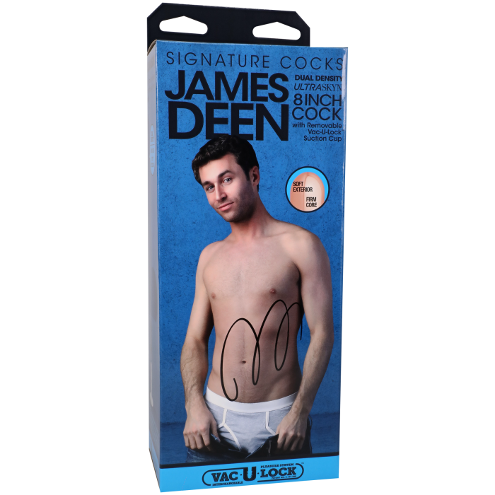 Signature Cocks - James Deen - 8 Inch ULTRASKYN Cock with Removable Vac-U-Lock Suction Cup