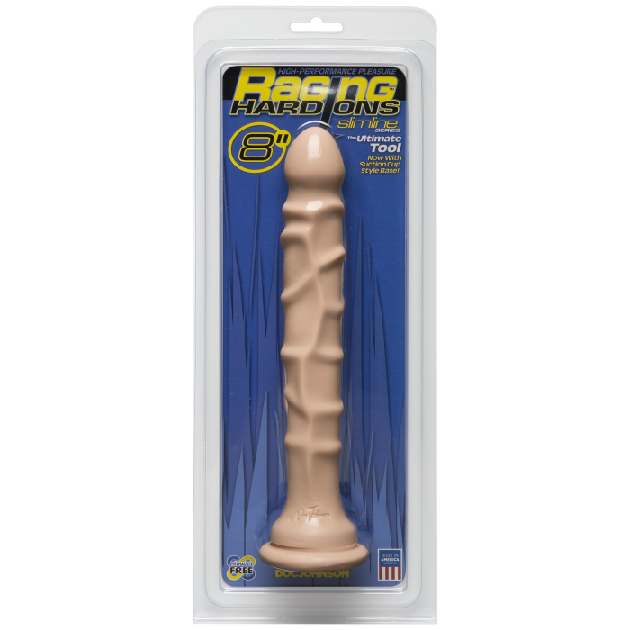 Raging Hard-Ons - Slimline With Suction Cup - 8 Inch Dong