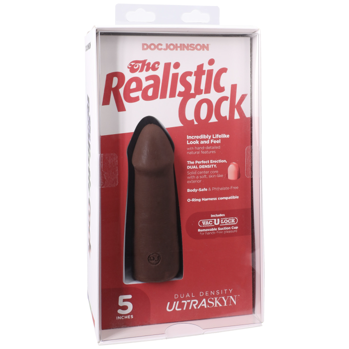 The Realistic Cock - With Removable Vac-U-Lock Suction Cup - ULTRASKYN - 5 Inch