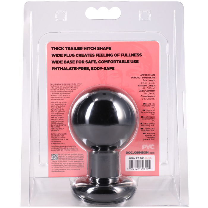 The Classic Round Butt Plug - Large