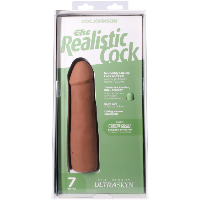 The Realistic Cock - With Removable Vac-U-Lock Suction Cup - ULTRASKYN - 7 Inch