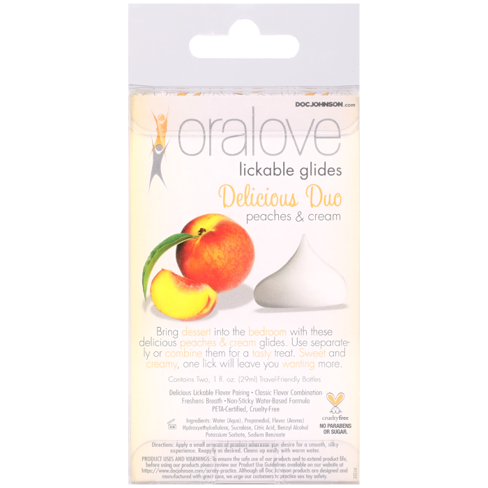 Oralove - Delicious Duo - Peaches & Cream - 2 Pack