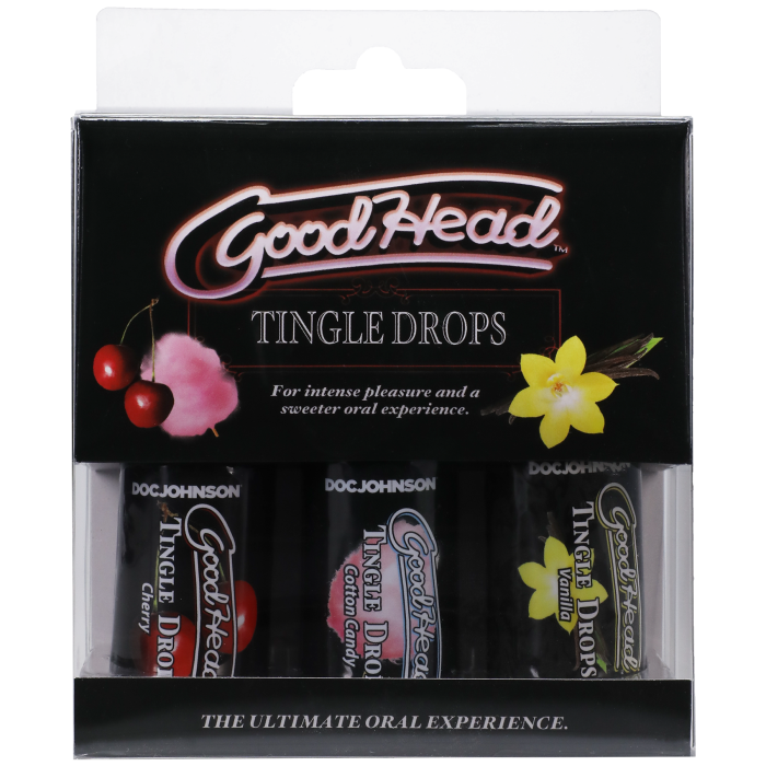 GoodHead - Tingle Drops - Sweet Cherry, Cotton Candy, French Vanilla - 3 Pack - 1 fl. oz.