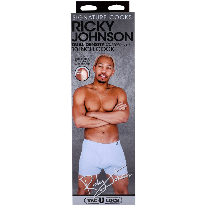 Signature Cocks - Ricky Johnson 10 Inch ULTRASKYN Cock with Removable Vac-U-Lock Suction Cup