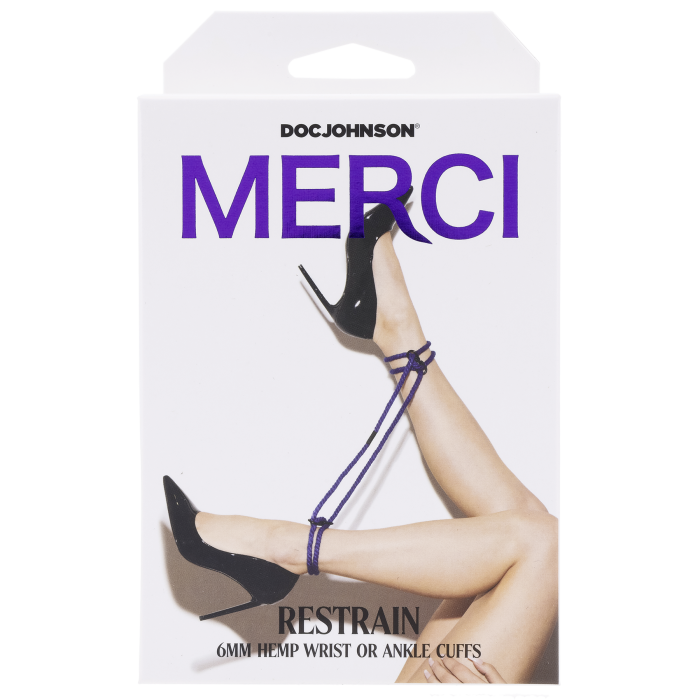 Merci - Restrain - 6mm Hemp Wrist or Ankle Cuffs