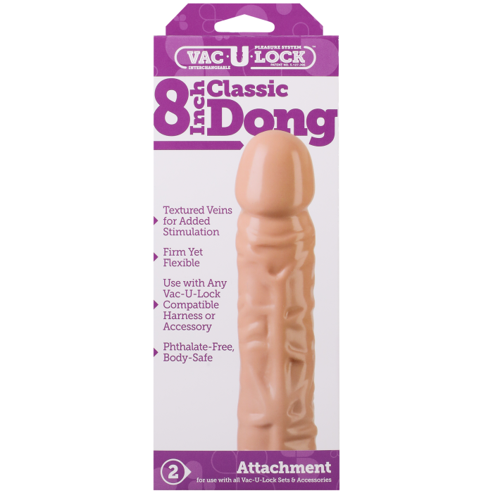 Vac-U-Lock - 8 Inch Classic Dong