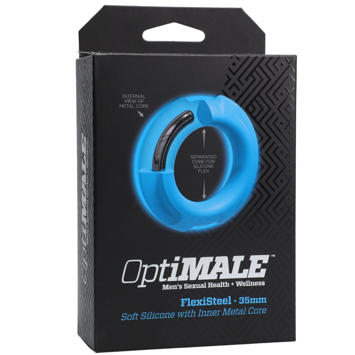 OptiMALE - FlexiSteel - Soft Silicone with Inner Metal Core - 35mm