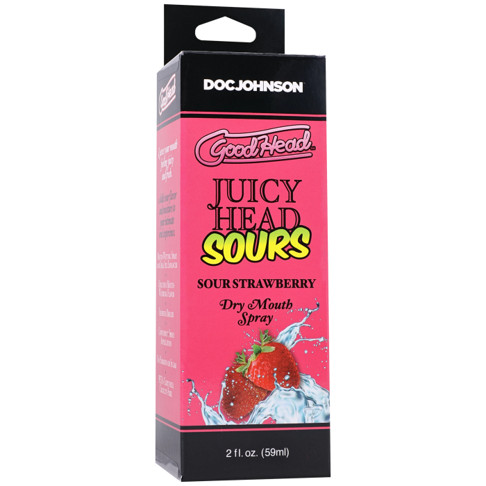 GoodHead - Juicy Head - Dry Mouth Spray - Sour Strawberry - 2 fl. oz.