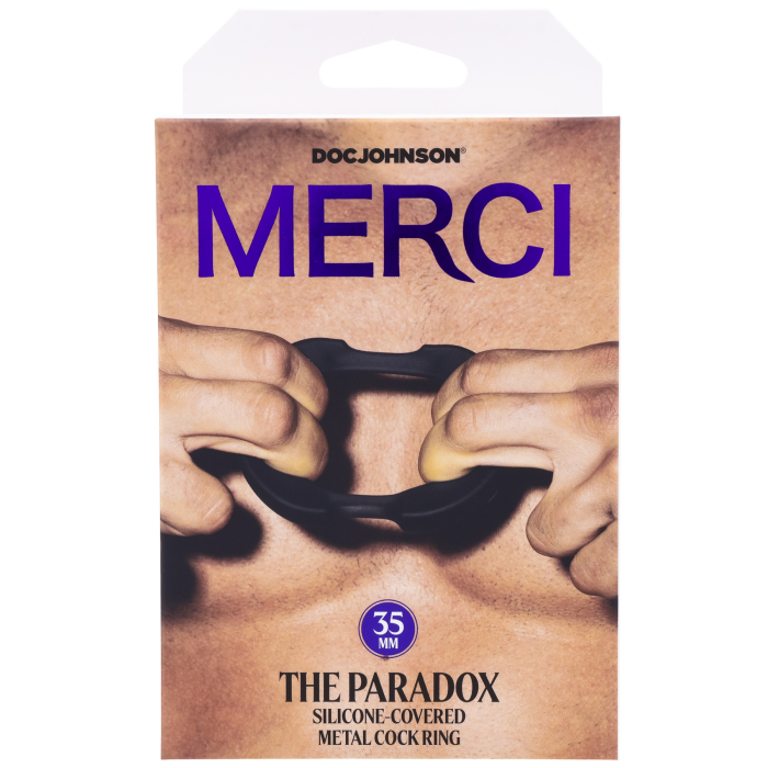 Merci - The Paradox - Silicone-Covered Metal Cock Ring - 35mm