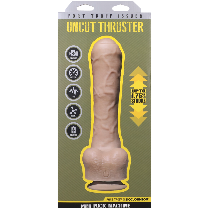 Fort Troff - Uncut Thruster - Mini Fuck Machine - Rechargeable Silicone with Remote