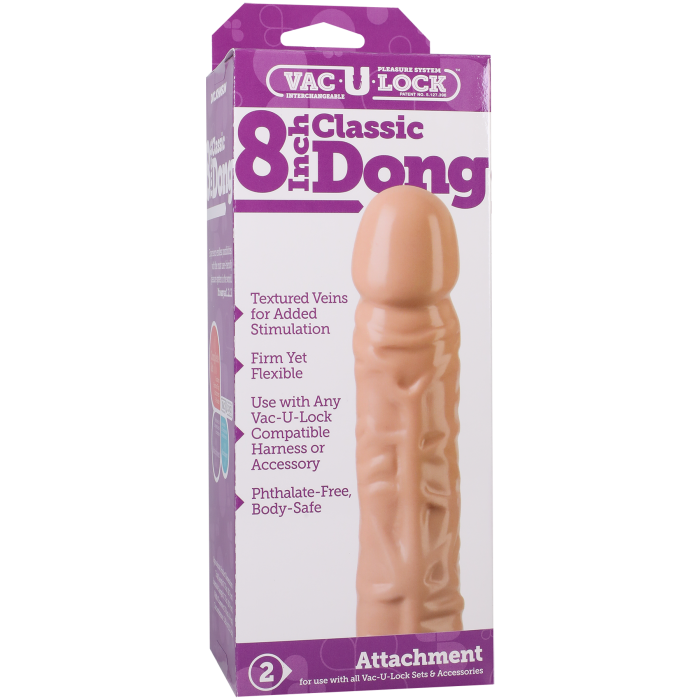Vac-U-Lock - 8 Inch Classic Dong