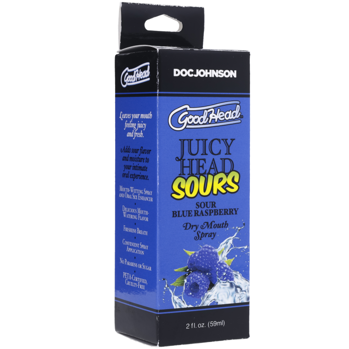 GoodHead - Juicy Head - Dry Mouth Spray - Sour Blue Raspberry - 2 fl. oz.