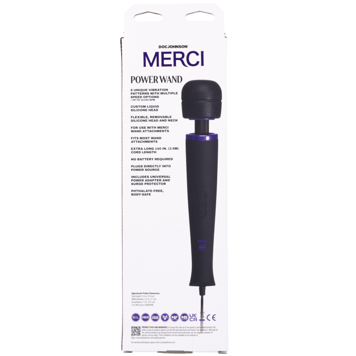 Merci - Power Wand - Ultra-Powerful Silicone Wand Massager