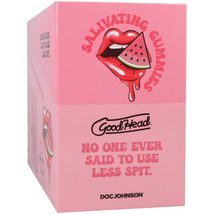 GoodHead - Salivating Gummies - 24 ct display (3 pcs per pouch) 12g - Watermelon