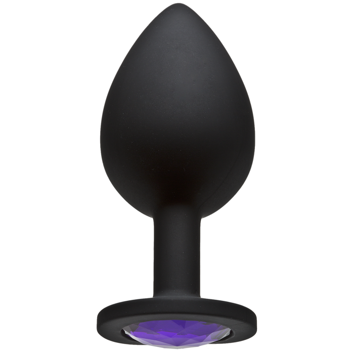 Booty Bling - Jeweled Wearable Silicone Plug - Large