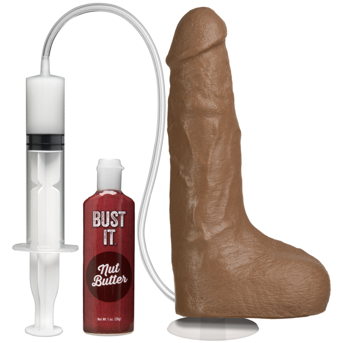 Bust It - Squirting Realistic Cock - With Removable Vac-U-Lock Suction Cup