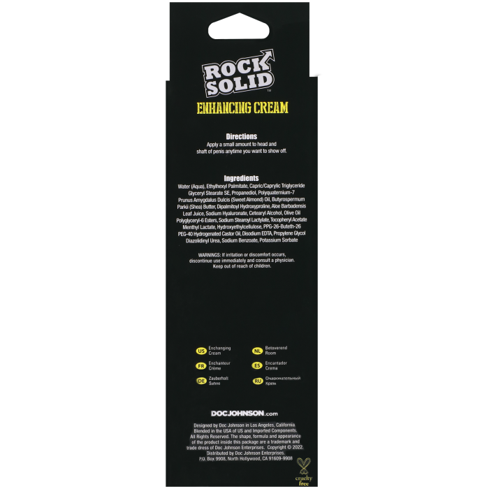 ROCK SOLID - Enhancing Cream - 2 oz.