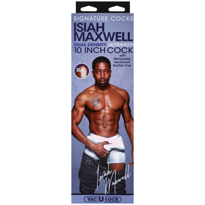 Signature Cocks - Isiah Maxwell - 10 Inch ULTRASKYN Cock with Removable Vac-U-Lock Suction Cup
