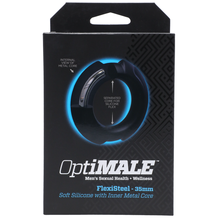 OptiMALE - FlexiSteel - Soft Silicone with Inner Metal Core - 35mm
