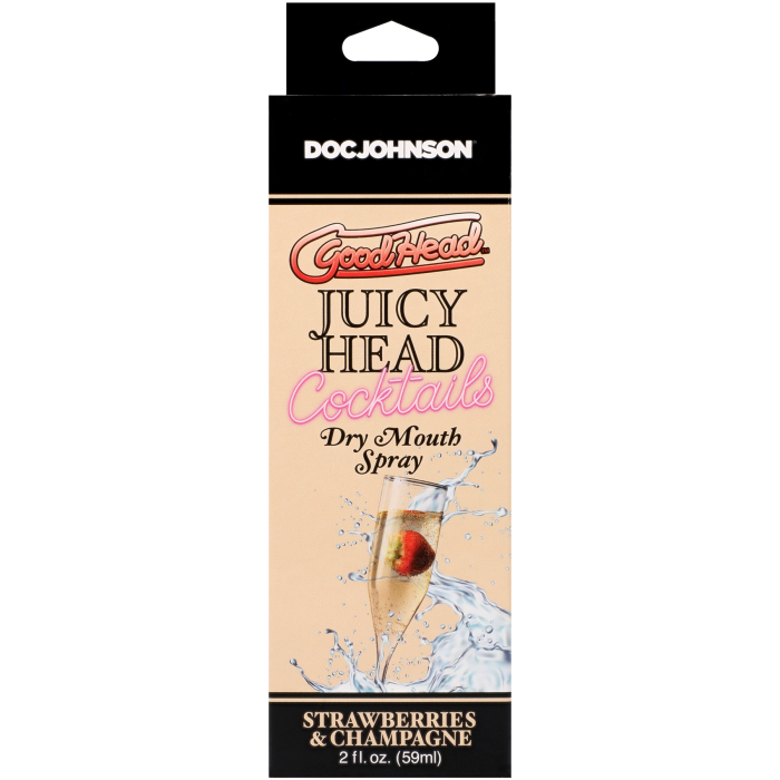 GoodHead - Juicy Head - Cocktails - Dry Mouth Spray - Strawberries & Champagne - 2 fl. oz.