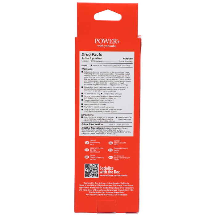 Intimate Enhancements - Power+ with Yohimbe - Delay Spray