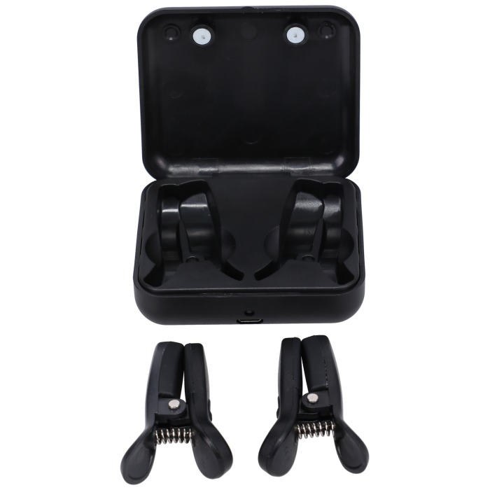 Merci - Vibro Grippers - Wireless Vibrating Nipple Clamps with Rechargeable Case