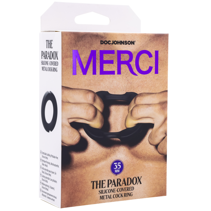 Merci - The Paradox - Silicone-Covered Metal Cock Ring - 35mm