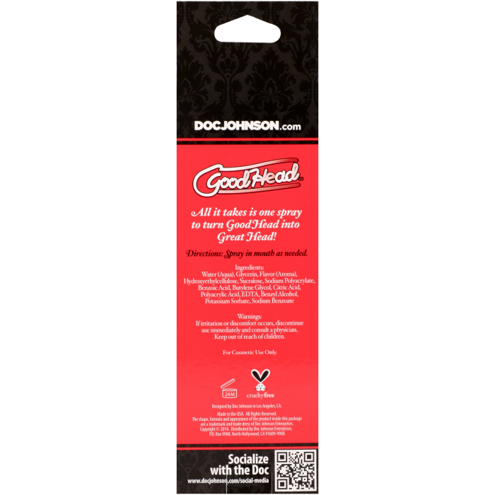 GoodHead - Juicy Head - Dry Mouth Spray - Apple - 2 fl. oz.