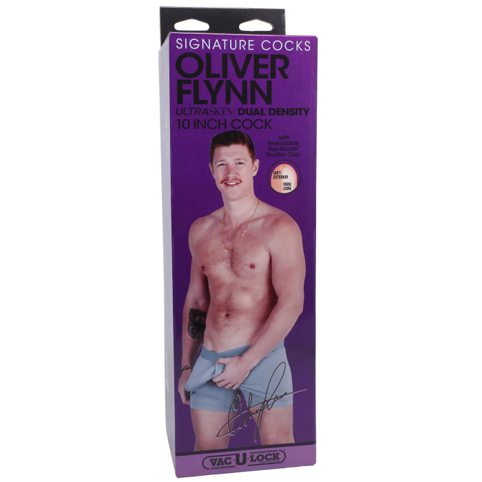 Signature Cocks - Oliver Flynn - 10 Inch ULTRASKYN Cock with Removable Vac-U-Lock Suction Cup