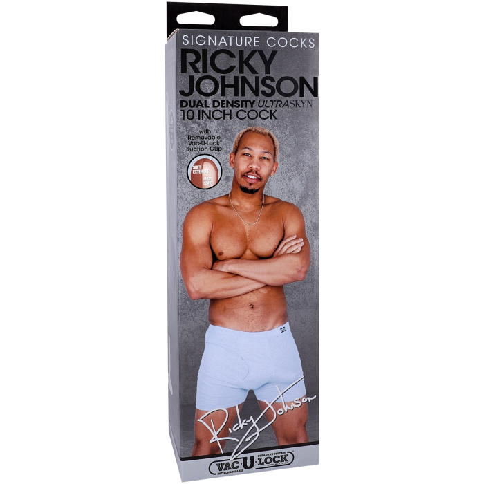 Signature Cocks - Ricky Johnson 10 Inch ULTRASKYN Cock with Removable Vac-U-Lock Suction Cup